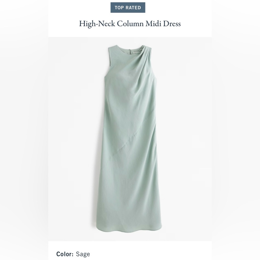 Abercrombie & Fitch High Neck Column Dress